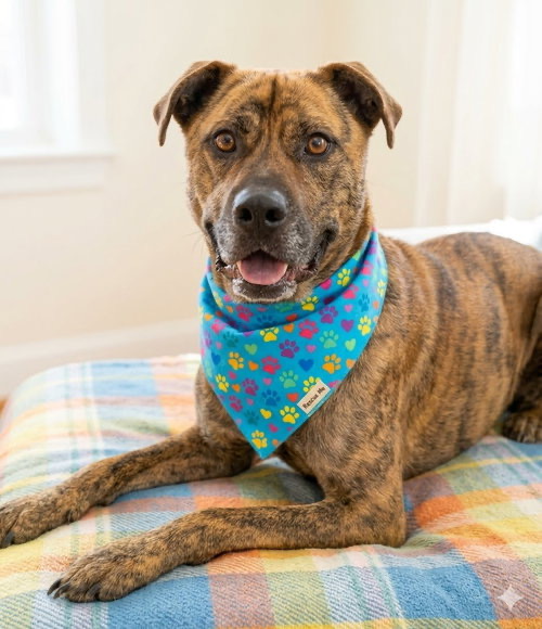 Beautiful brindle mix  Pet parent passed away . 