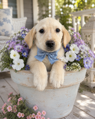 Basil, buff lab mix picture 1